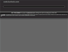 Tablet Screenshot of code2unlock.com